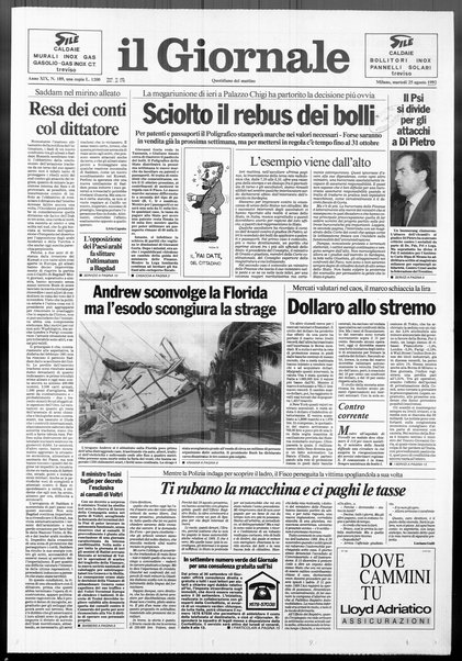 Il giornale : quotidiano del mattino